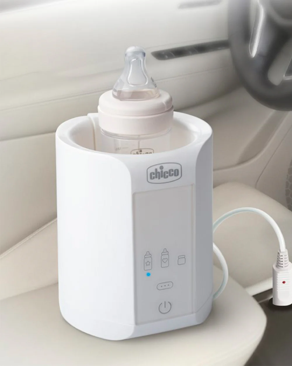 Chicco Travel+Home Bottle Warmer-With 5 Functioning Modes-Auto Shut Off-1 Bottle Capacity - Image 12