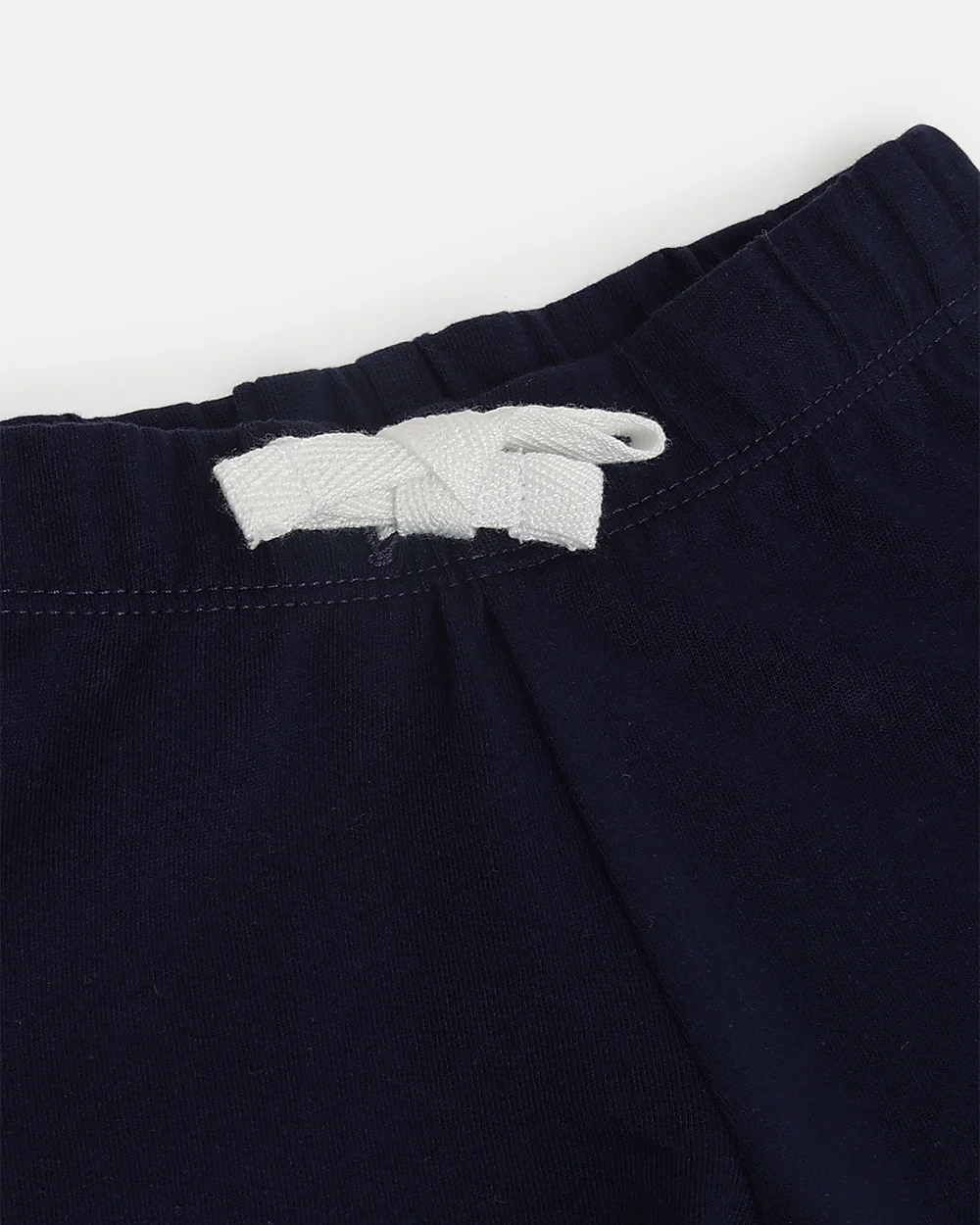 Chicco Navy Blue Shorts-Cotton-Solid-For Infants - Image 3