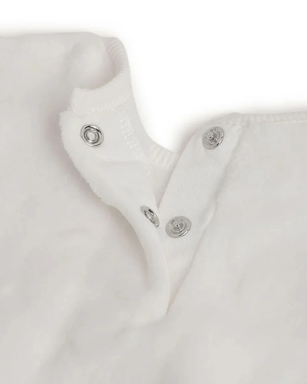 Chicco White Sweatshirt-Solid-Polyester-For Infants - Image 4