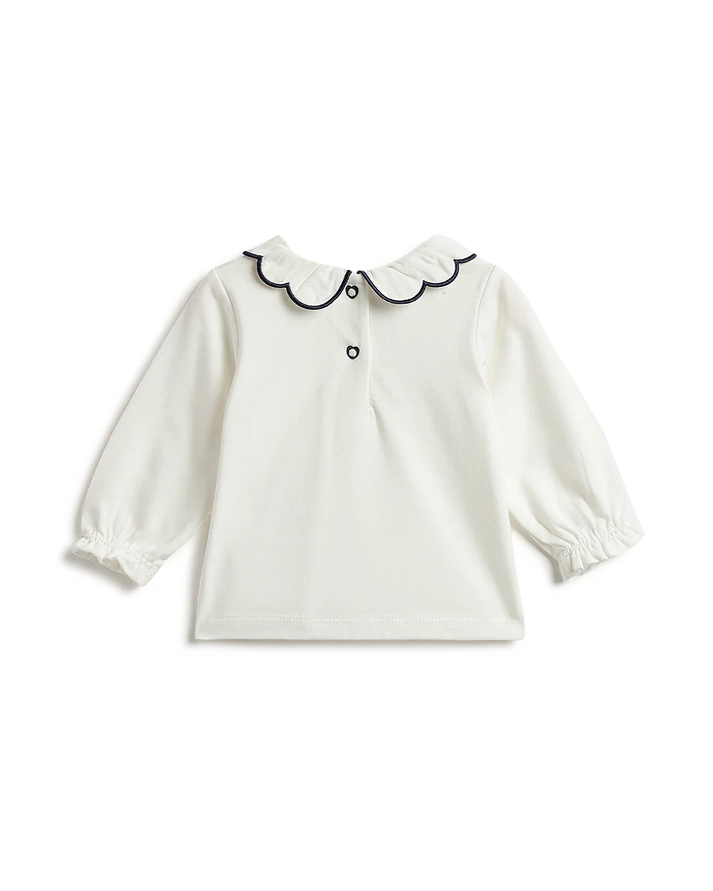 Chicco White Top-Solid-Cotton-For Infants - Image 2