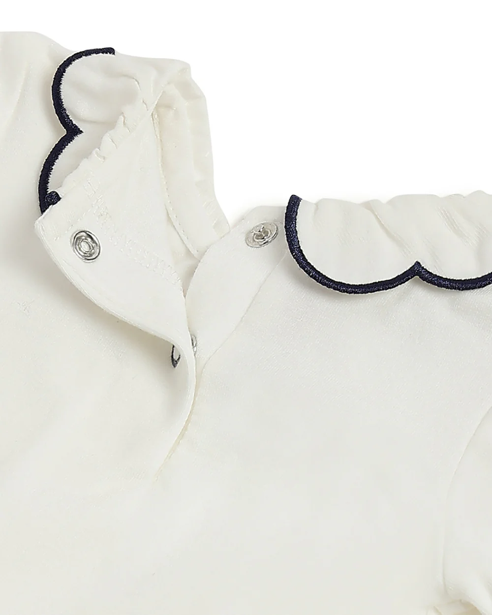 Chicco White Top-Solid-Cotton-For Infants - Image 4