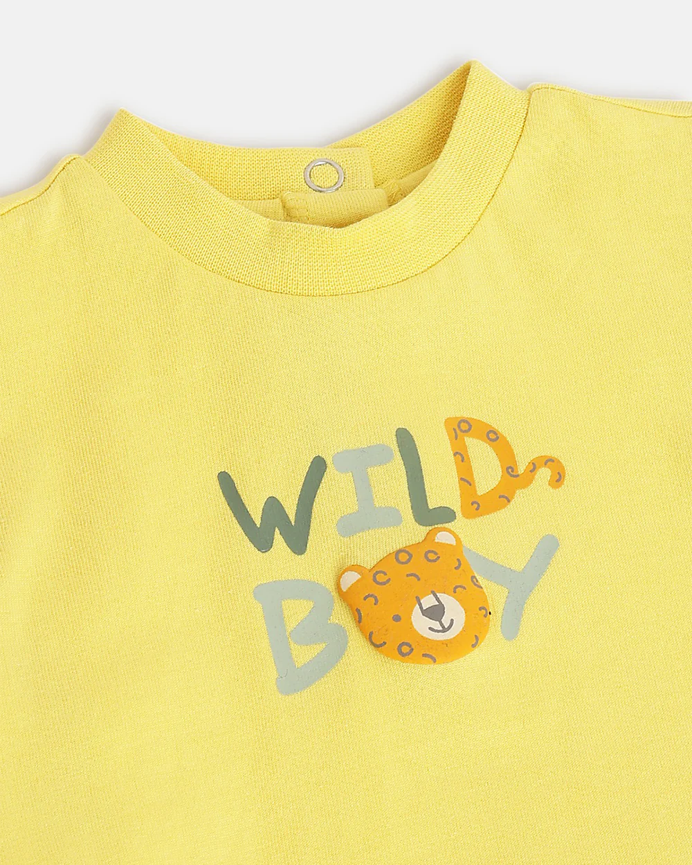 Chicco Yellow T-shirt-Cotton-Printed-For Infants - Image 3
