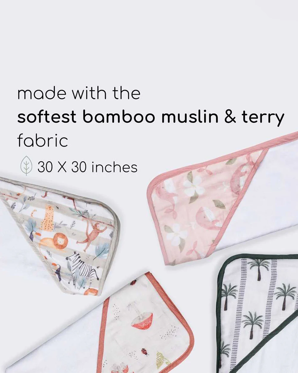 Cocoon Care Baby Hooded Towel-Bamboo Terry-Little Mushroom Lane - Image 4