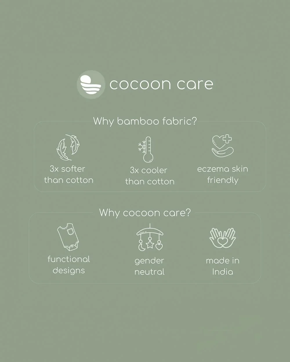 Cocoon Care Baby Hooded Towel-Bamboo Terry-Little Mushroom Lane - Image 5