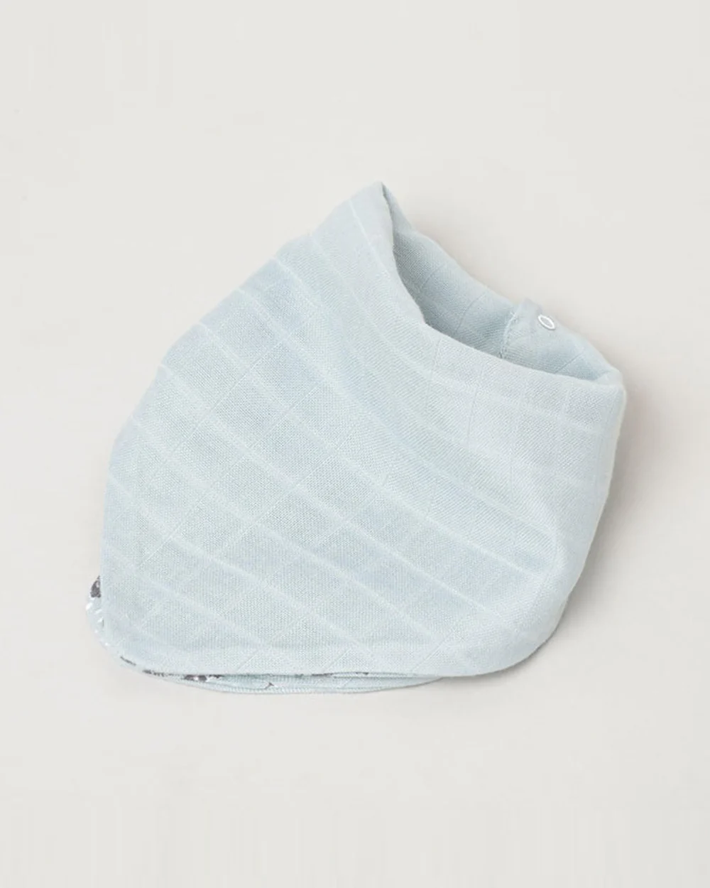 Cocoon Care Bamboo Muslin Bib + Wash Cloth-Farmhouse-Reversible-With Easy Snap Buttons-For Infants - Image 2