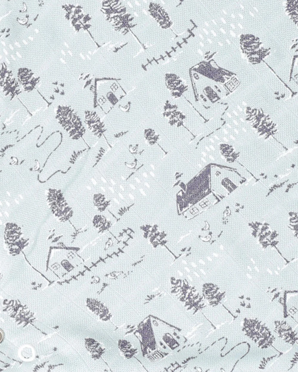 Cocoon Care Bamboo Muslin Bib + Wash Cloth-Farmhouse-Reversible-With Easy Snap Buttons-For Infants - Image 6