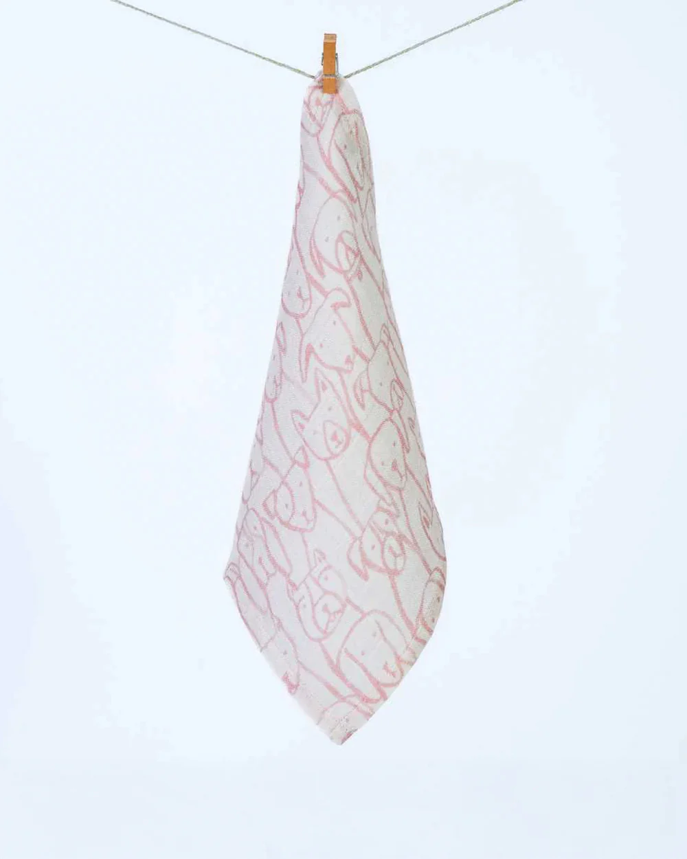 Cocoon Care Bamboo Muslin Wash Cloth-Dog Face Parade-Super Handy & Convenient-0-36 Months