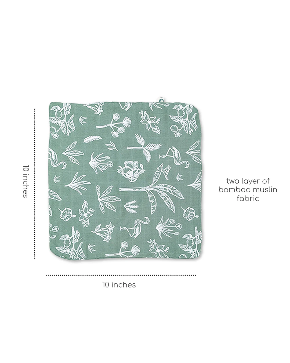 Cocoon Care Bamboo Muslin Wash Cloth-Tropical Paradise-For Infants - Image 4