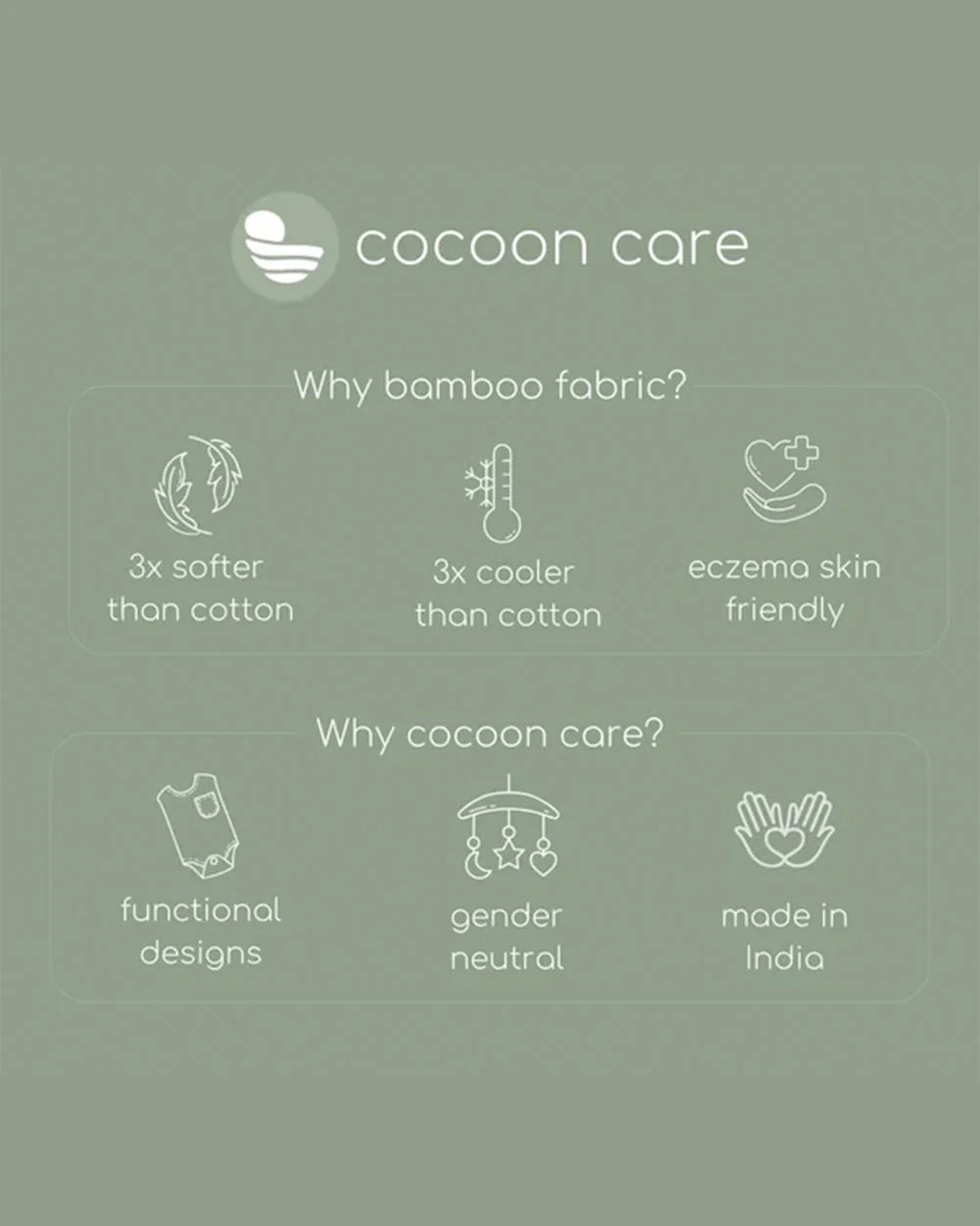 Cocoon Care Bamboo Terry Bib-With Soft Bamboo Muslin-Happy Toucan & Plant Lover-Pack of 2-For Infants - Image 5