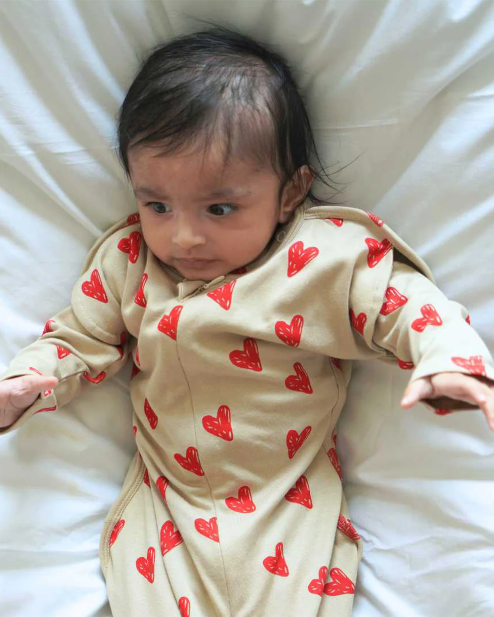 Cocoon Care Bamboo Transition Sleeping Bag/Pod-With Arms Out & Arms Up Options-With Two Way Zipper-Heart & Soul-For Infants-3 to 6M - Image 2