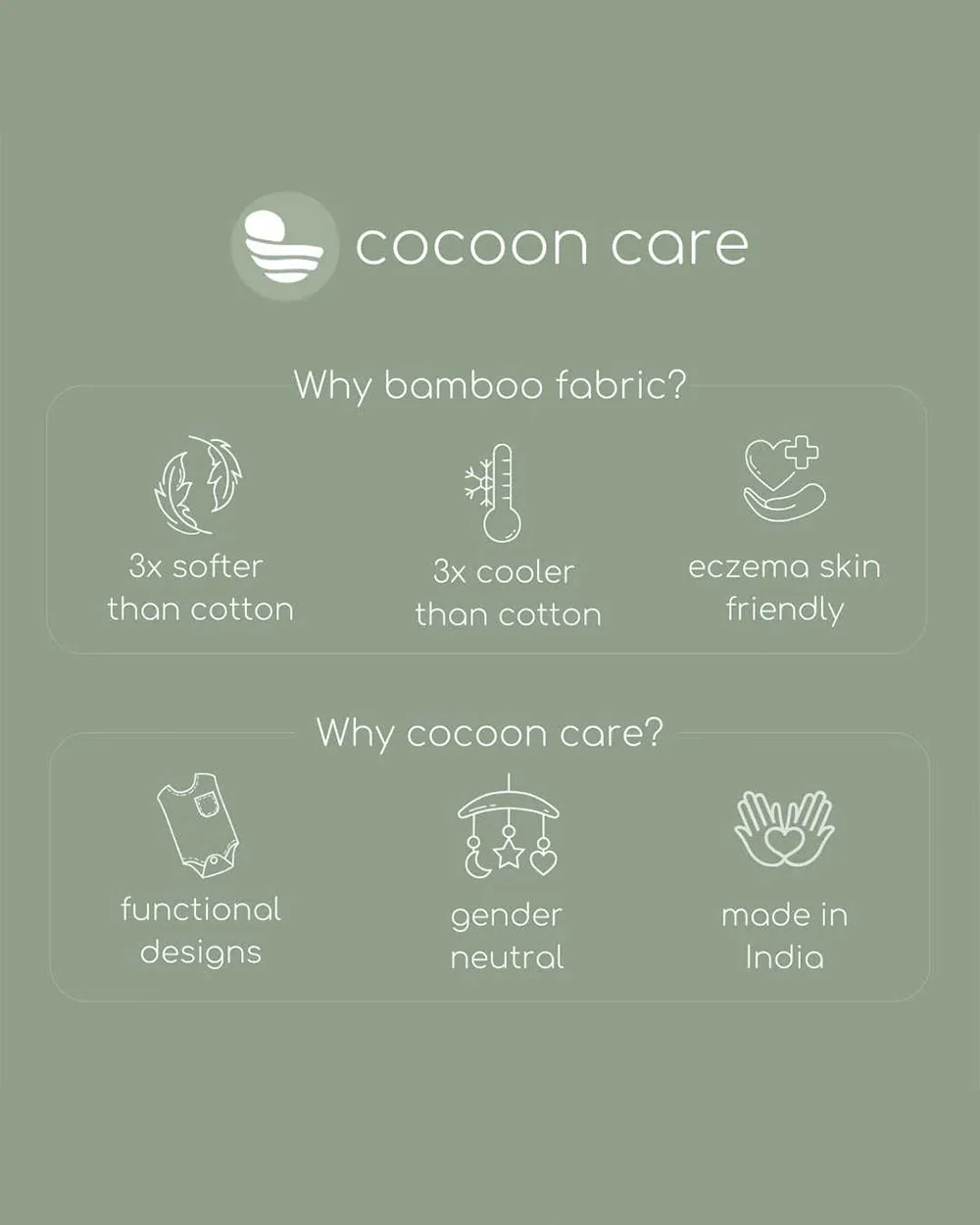 Cocoon Care Blue Bodysuit-Solid-Bamboo-For Infants - Image 6