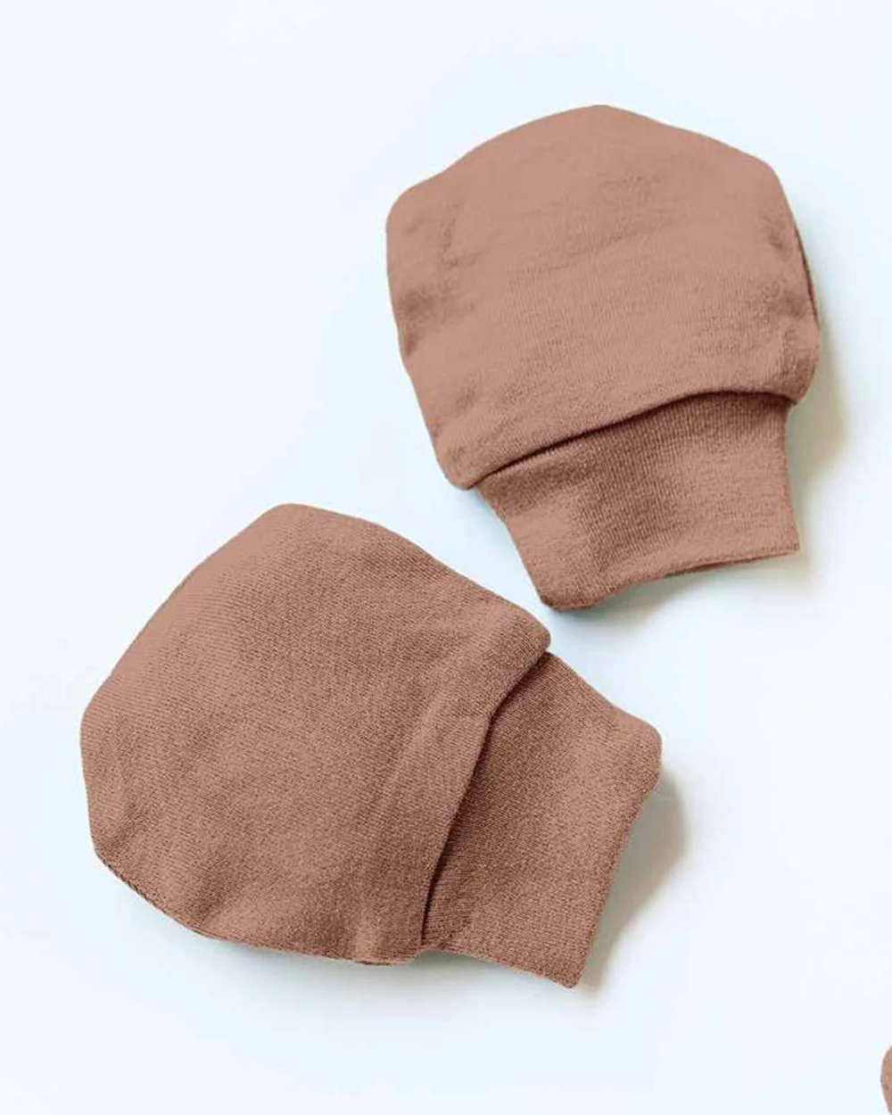 Cocoon Care Brown Caps, Booties & Mittens Set-Bamboo-Solid-For Infants - Image 3