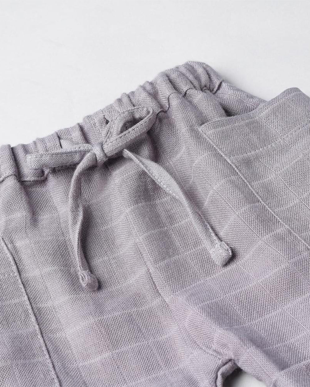 Cocoon Care Lavender T-shirt & Shorts Set-Ocean-Bamboo Muslin-For Infants - Image 6