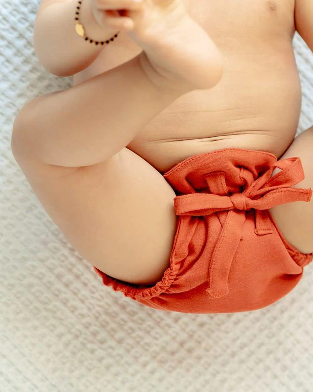 Cocoon Care Orange Rust Cloth Nappy-Bamboo Muslin-Washable & Reusable - Image 6