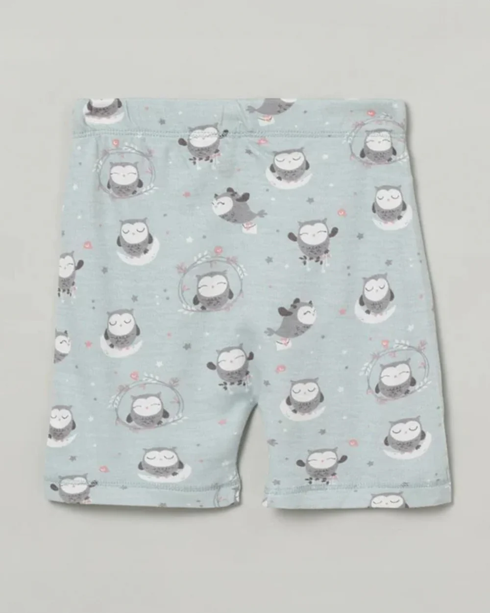 Cocoon Care Pastel Green Coord Set-Navy Blue & Wise Owl-Bamboo Muslin-Pack of 2-For Infants - Image 9