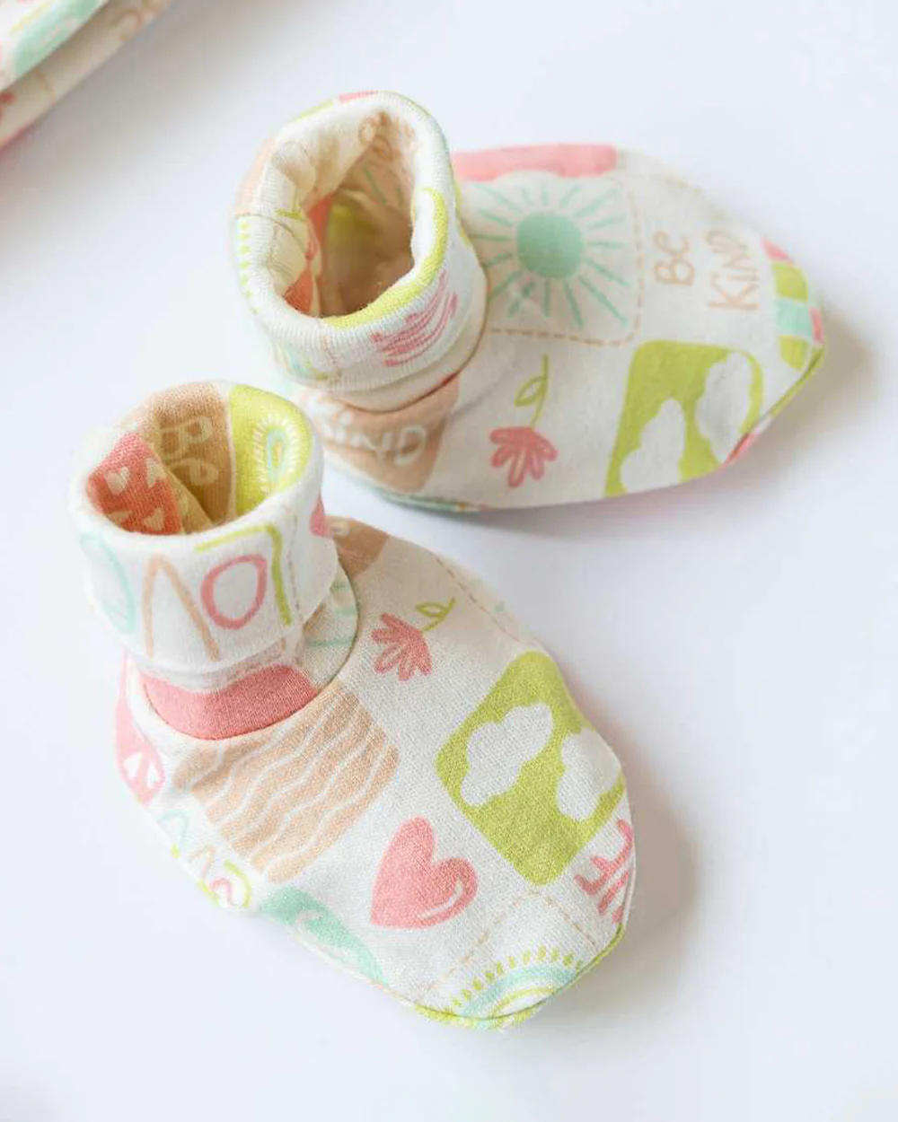 Cocoon Care Peach Caps, Booties & Mittens Set-Bamboo-Kindness Cave-For Infants - Image 3