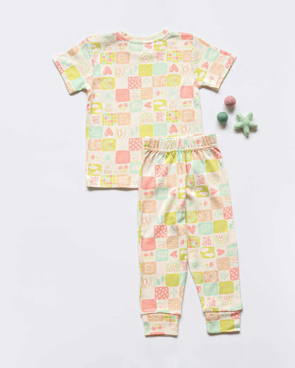 Cocoon Care Peach Nightsuit-Kindness Cove-Bamboo-For Infants - Image 4