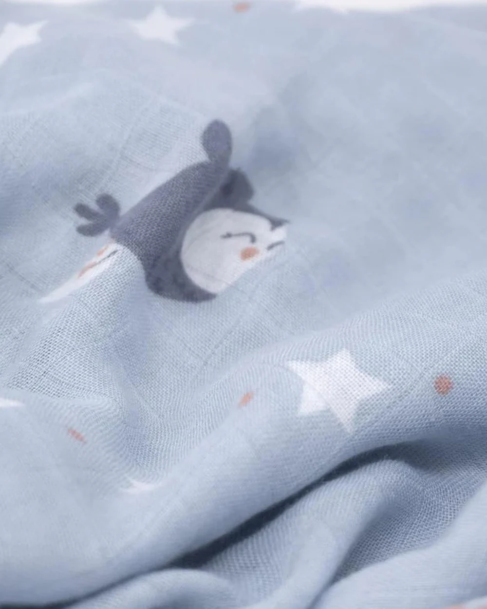 Cocoon Care Wise Owl 4 Layer Reversible Blanket-Bamboo Muslin-For Infants - Image 3