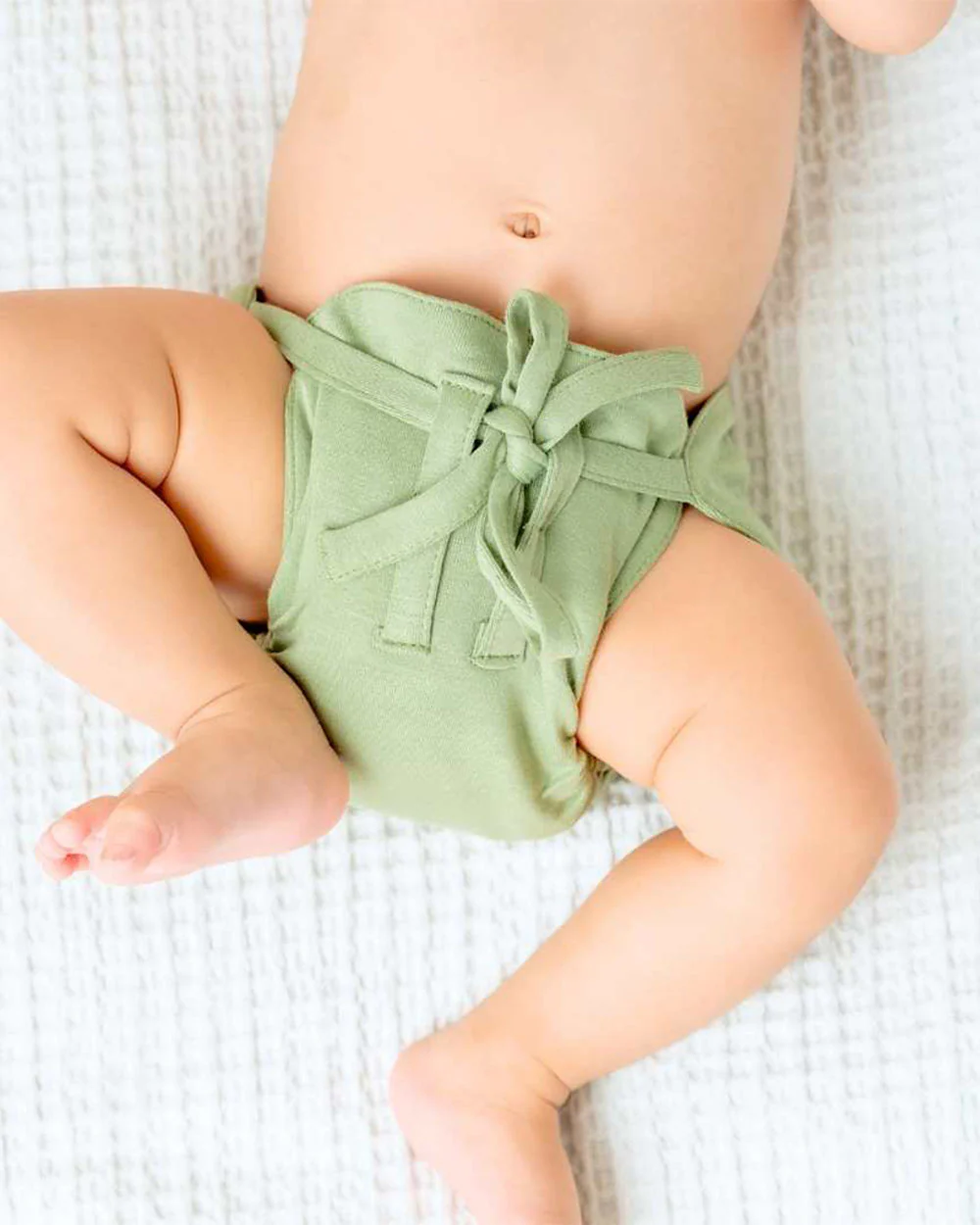 Cocoon Care Sage Green Cloth Nappy-Bamboo Muslin-Washable & Reusable - Image 6