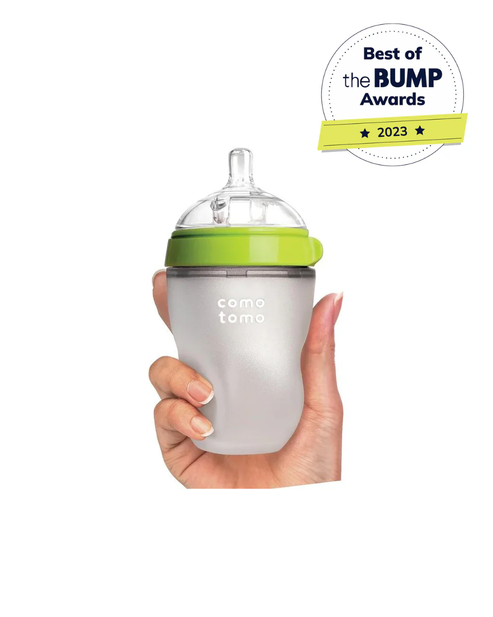 Comotomo Feeding Bottle Bundle Pack-Global Award Winner-2x 150 ml Bottles, 2x 250 ml Bottles, 2x 0-3M Nipples, 2x 3-6M Nipples & 2x 6M+ Nipples-Green-Dual Anti Colic Vent - Image 2
