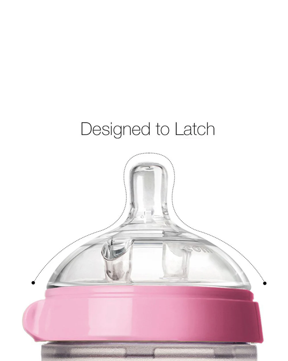 Comotomo Feeding Bottle Bundle Pack-Global Award Winner-2x 150 ml Bottles, 2x 250 ml Bottles, 2x 0-3M Nipples, 2x 3-6M Nipples & 2x 6M+ Nipples-Pink-Dual Anti Colic Vent - Image 7