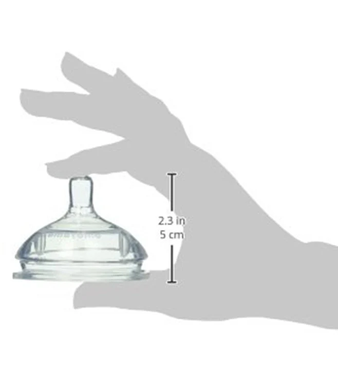 Comotomo Silicone Medium Flow Nipple-Global Award Winner-3 to 6M-Pack of 2-Dual Anti Colic Vent-Feeding Bottle Teat - Image 6
