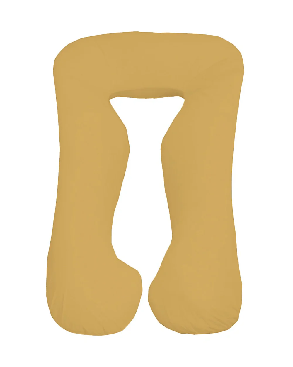 Coozly Feline shaped Pregnancy Pillow-Full Body-Mustard-Microfibre-Removable & Washable Cover-For Maternity