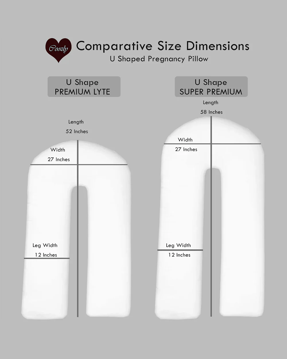 Coozly U shaped Pregnancy Pillow-Full Body-Green Flora-Super Premium-Microfibre-Removable & Washable Cover-For Maternity - Image 2