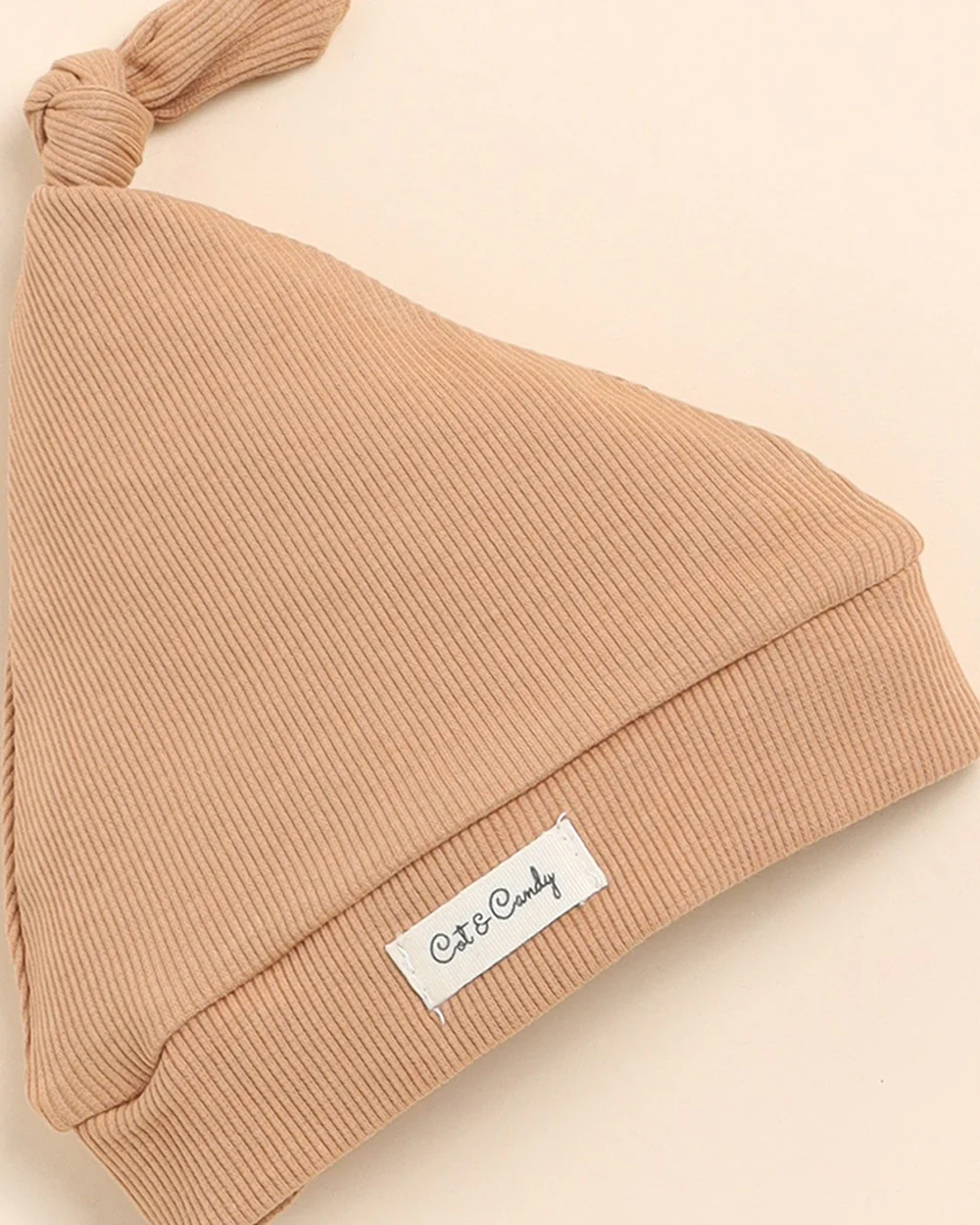 Cot & Candy Baby Camel Cap-Solid-Organic Cotton-For Infants - Image 2