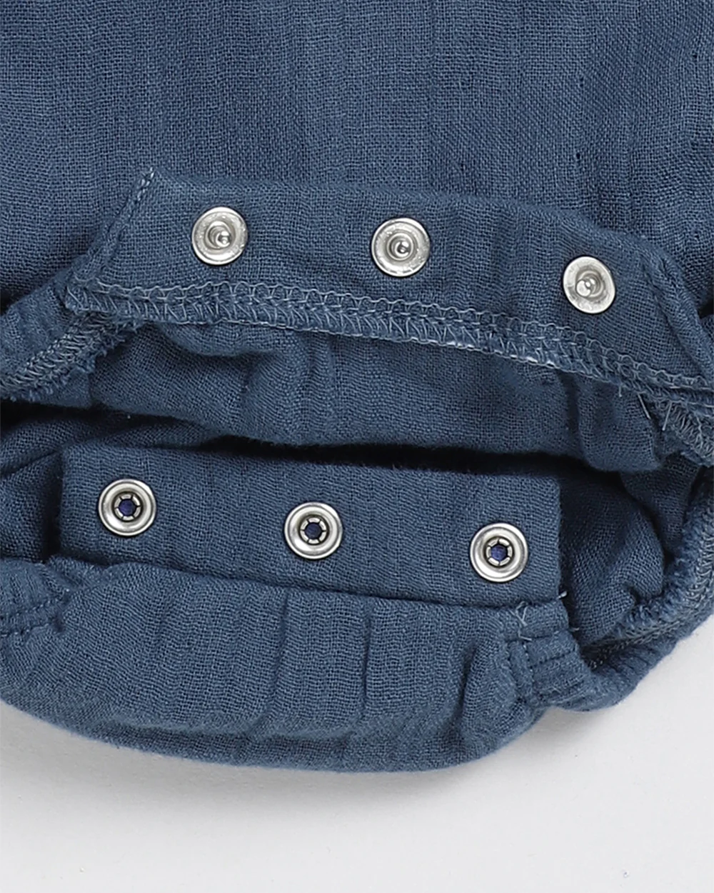 Cot & Candy Baby Navy Romper-Solid-Organic Cotton-For Infants - Image 4