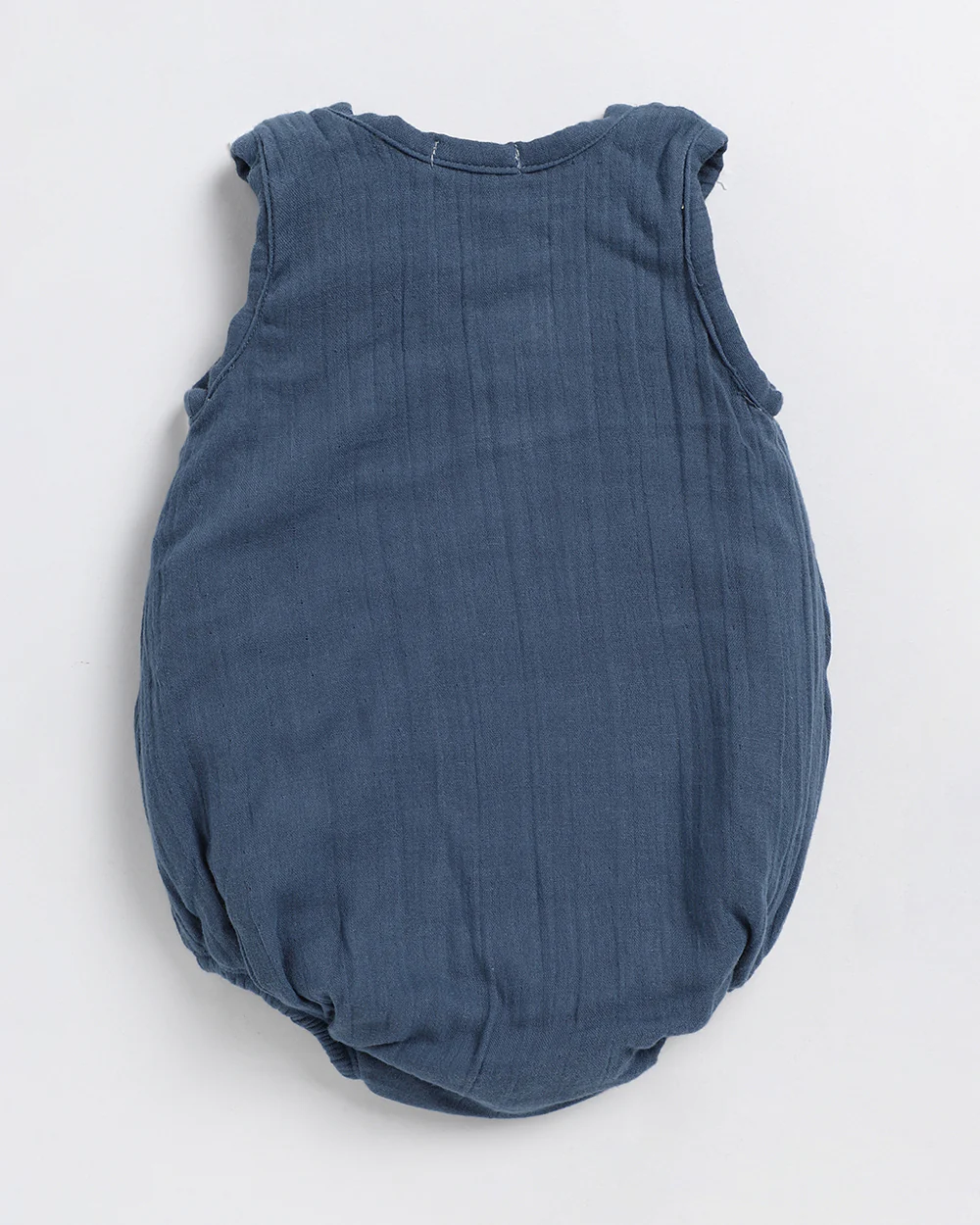 Cot & Candy Baby Navy Romper-Solid-Organic Cotton-For Infants - Image 2