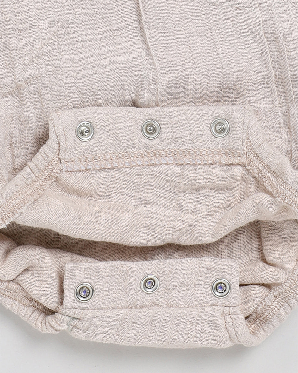 Cot & Candy Baby Oatmeal Romper-Solid-Muslin-For Infants - Image 4