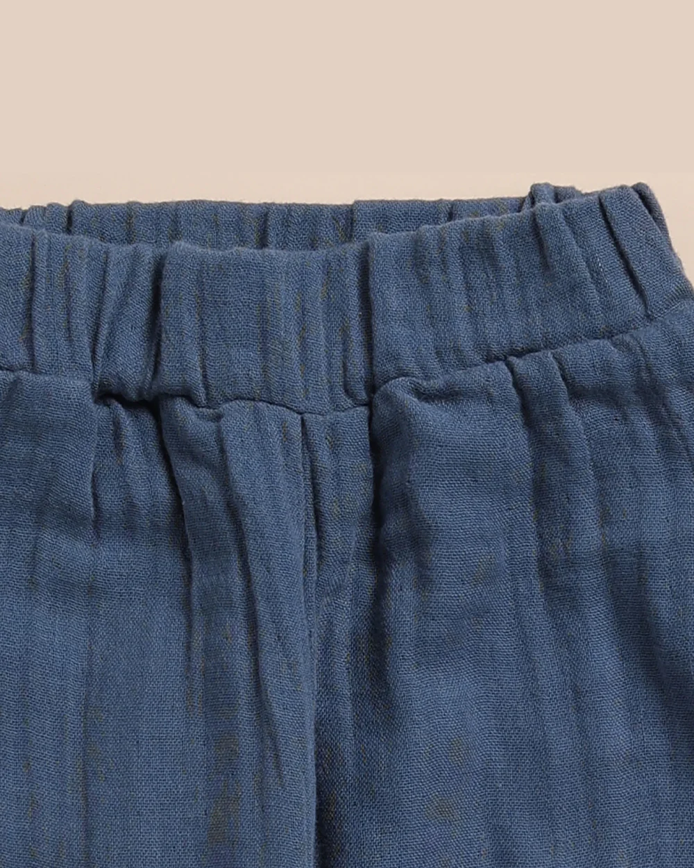 Cot & Candy Baby Navy Blue Joggers-Navy-Organic Muslin-For Infants - Image 3