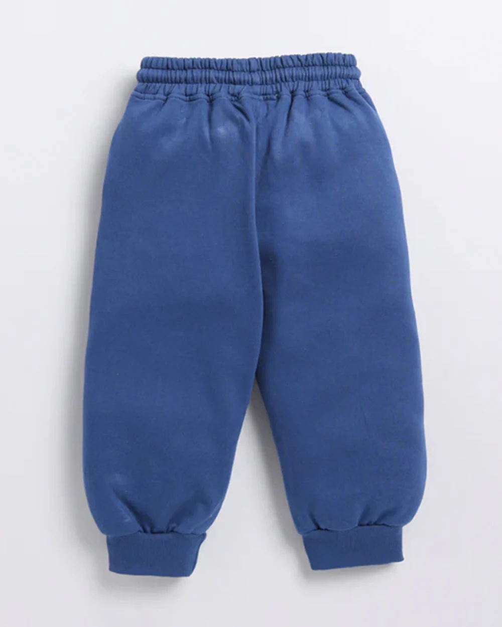 Cot & Candy Baby Navy Blue Winter Wear Jogger-Solid-GOTS Certified Organic Fleece-For Infants - Image 5