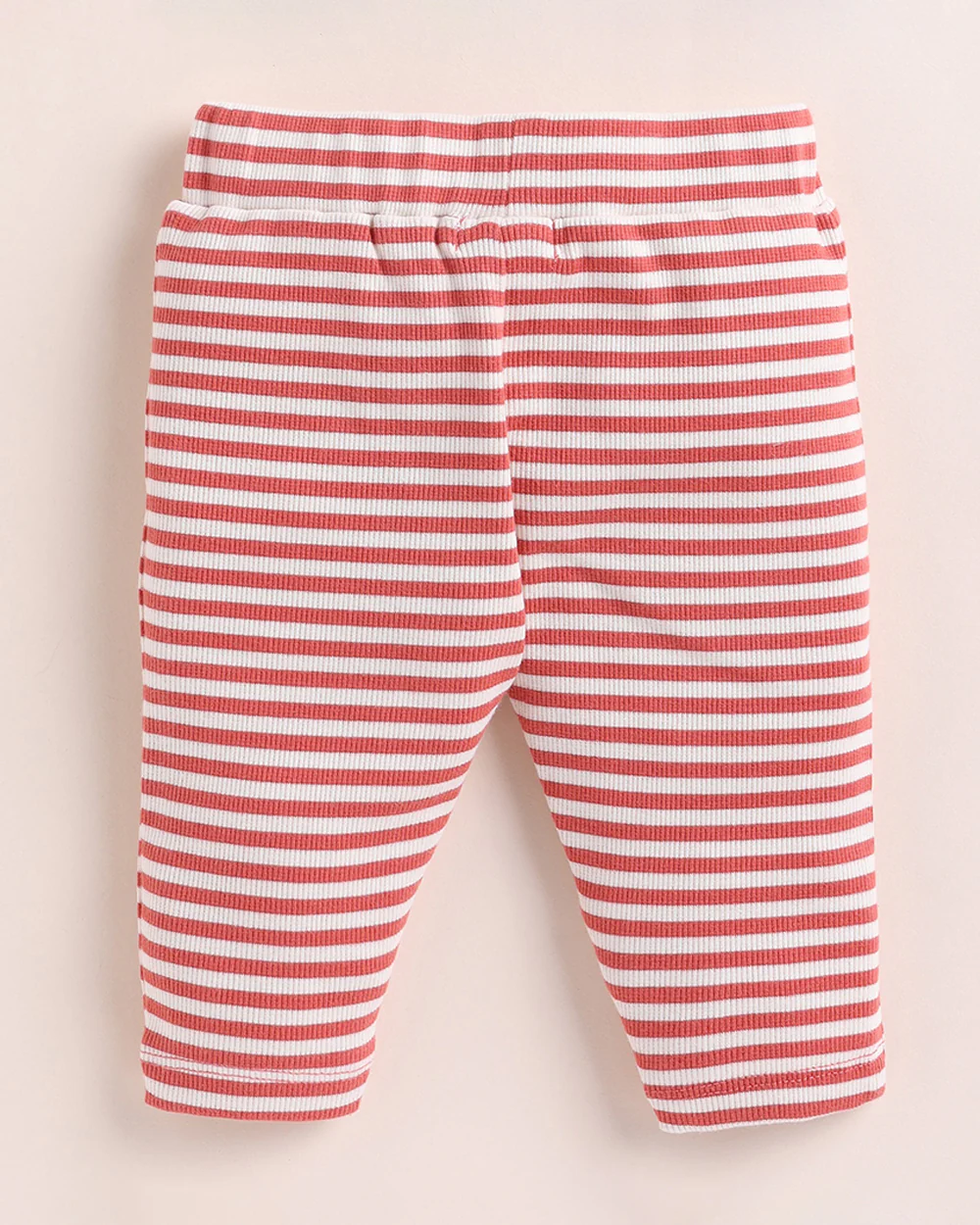Cot & Candy Baby Red Jogger-Berry Stripe-Organic Cotton-For Infants - Image 3