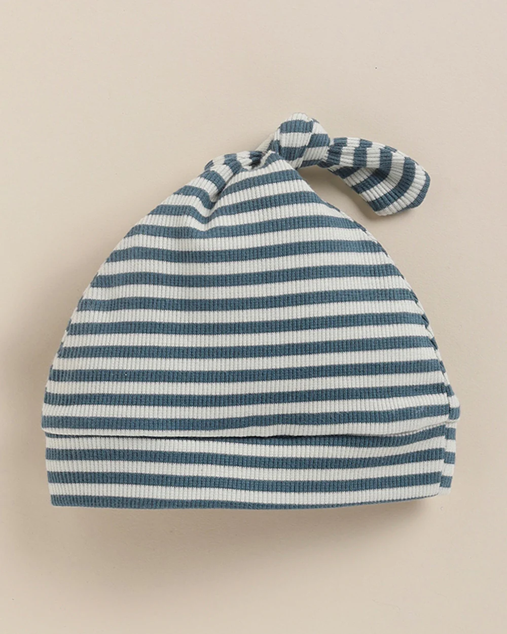 Cot & Candy Baby Teal Cap-Striped-Organic Cotton-For Infants - Image 4