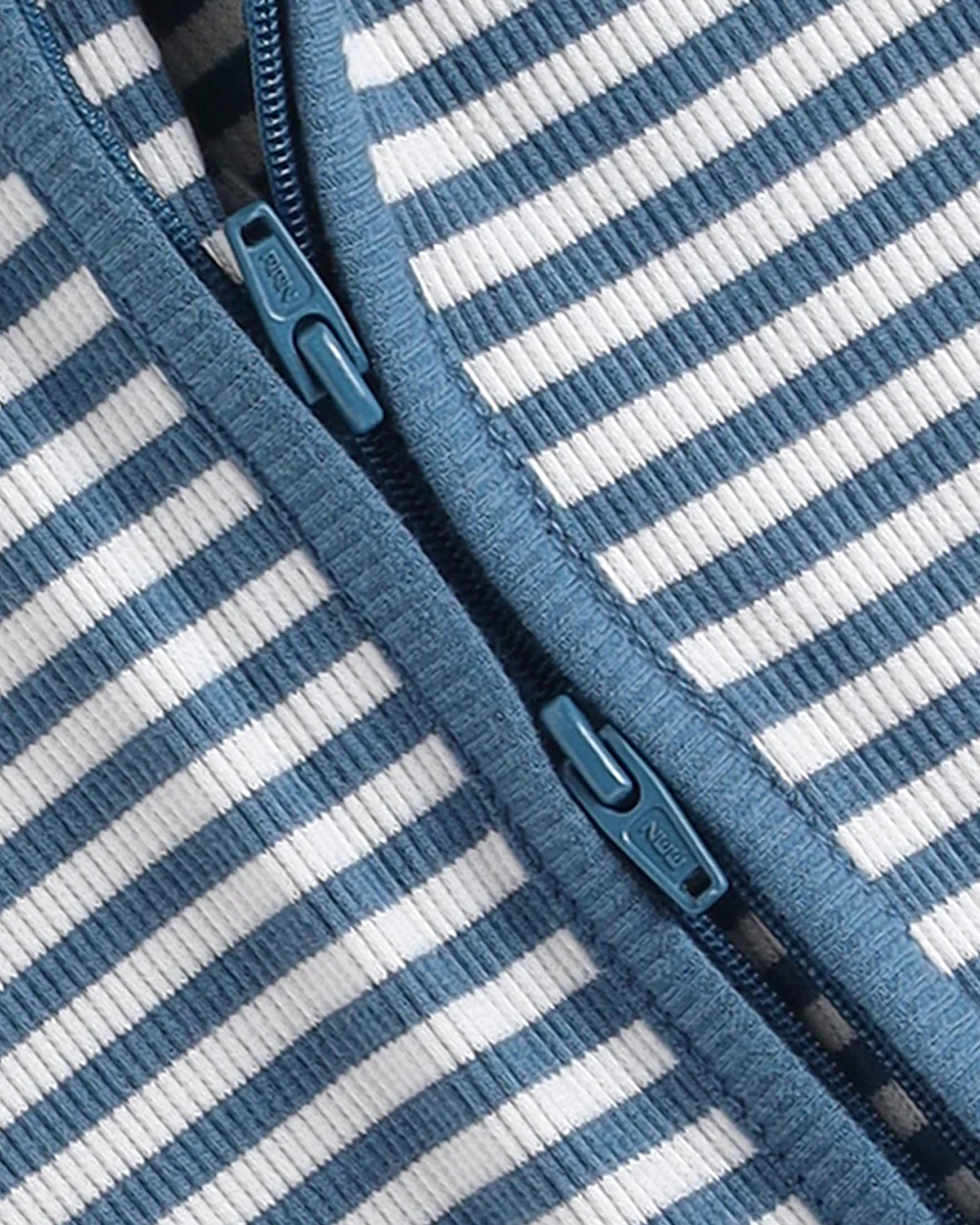 Cot & Candy Baby Teal Sleepsuit-Stripe-Organic Cotton-For Infants - Image 4