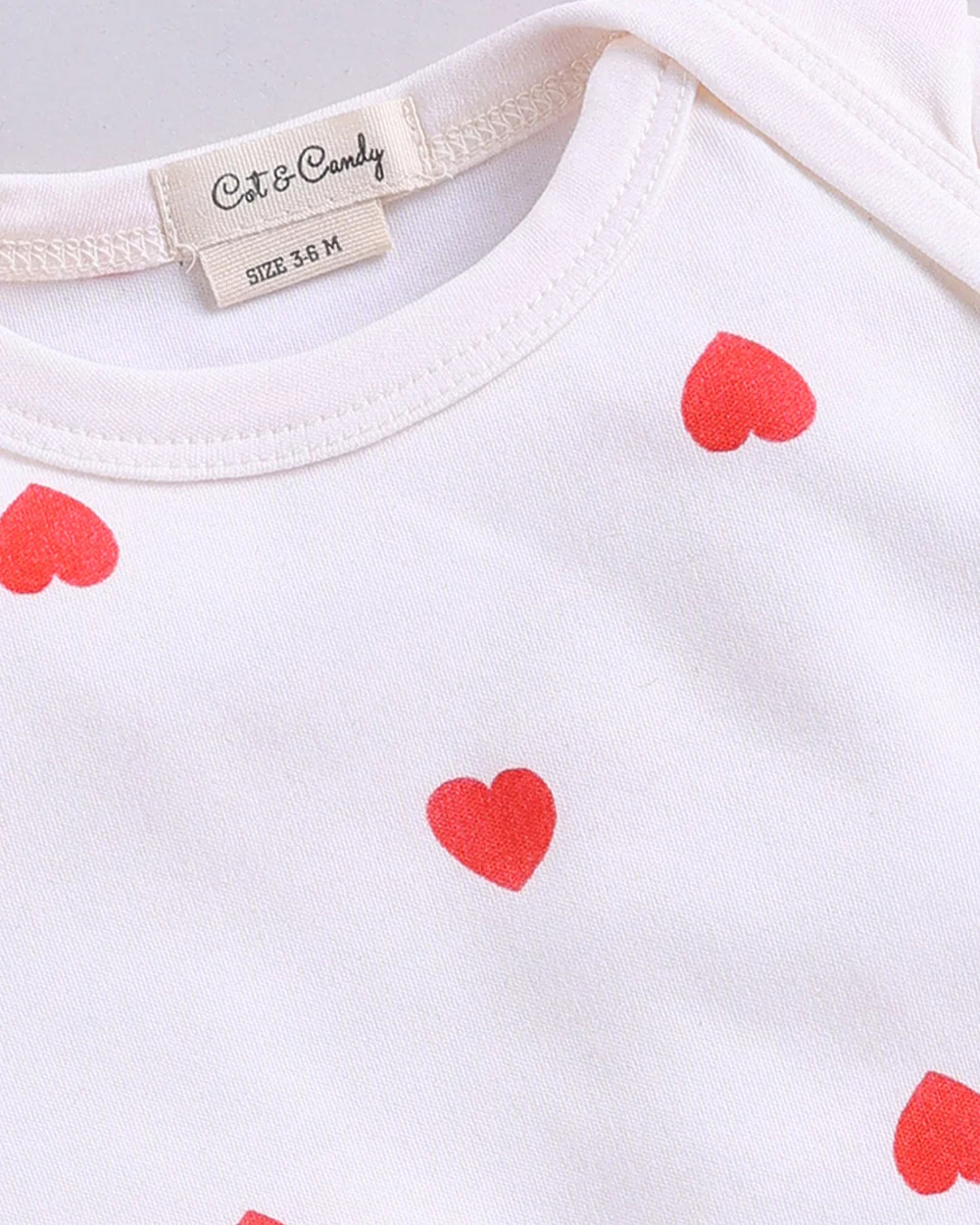 Cot & Candy Baby White Bodysuit-Tiny Love-Organic Cotton-For Infants - Image 3