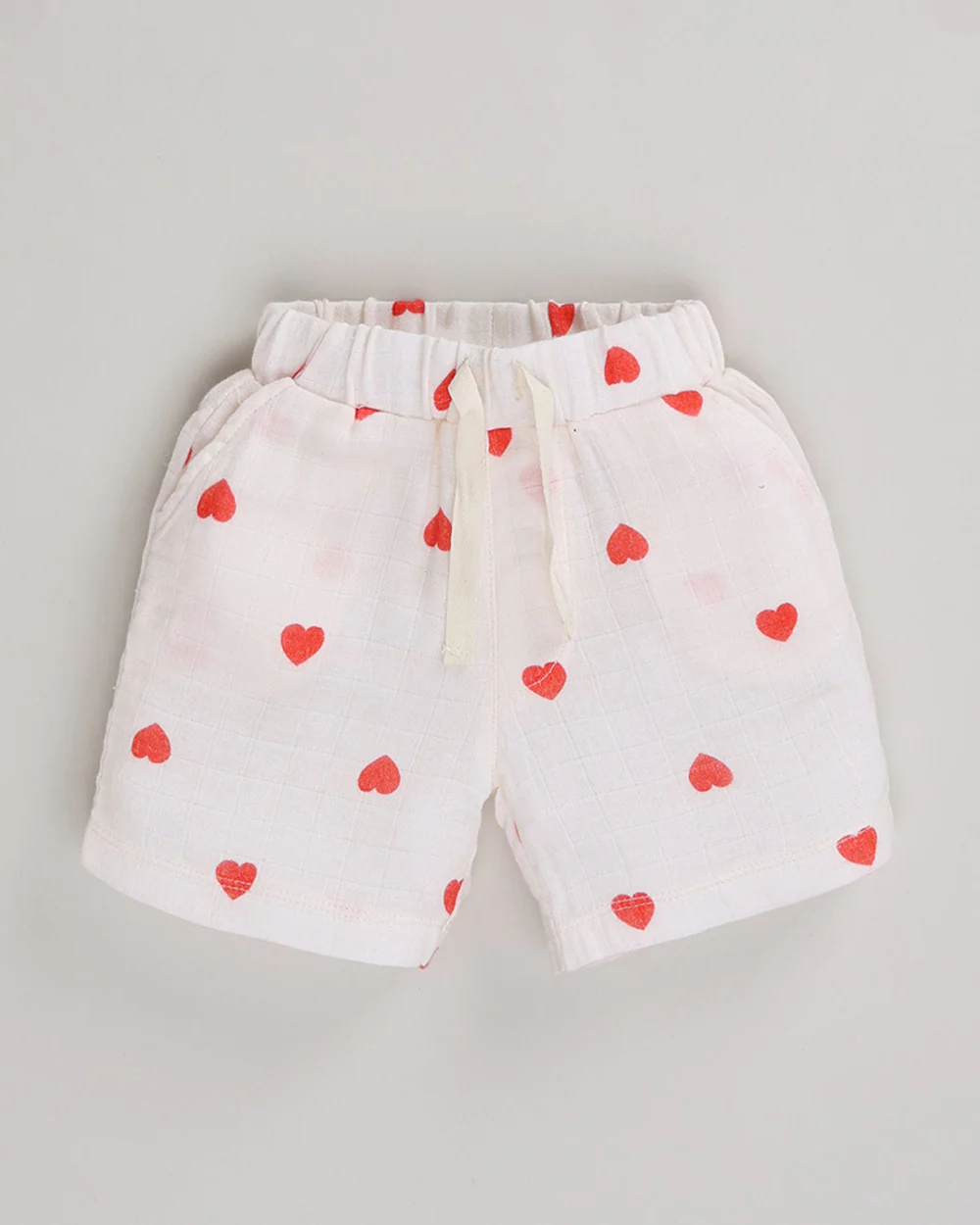 Cot & Candy Baby White T-shirt & Shorts Set-Tiny Love-Muslin-For Infants - Image 4
