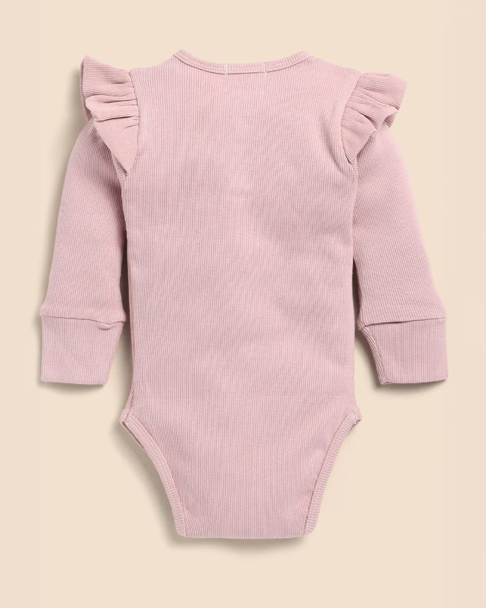Cot & Candy Baby Blush Pink Bodysuit with Leggings-Solid-Organic Cotton-For Infants - Image 3