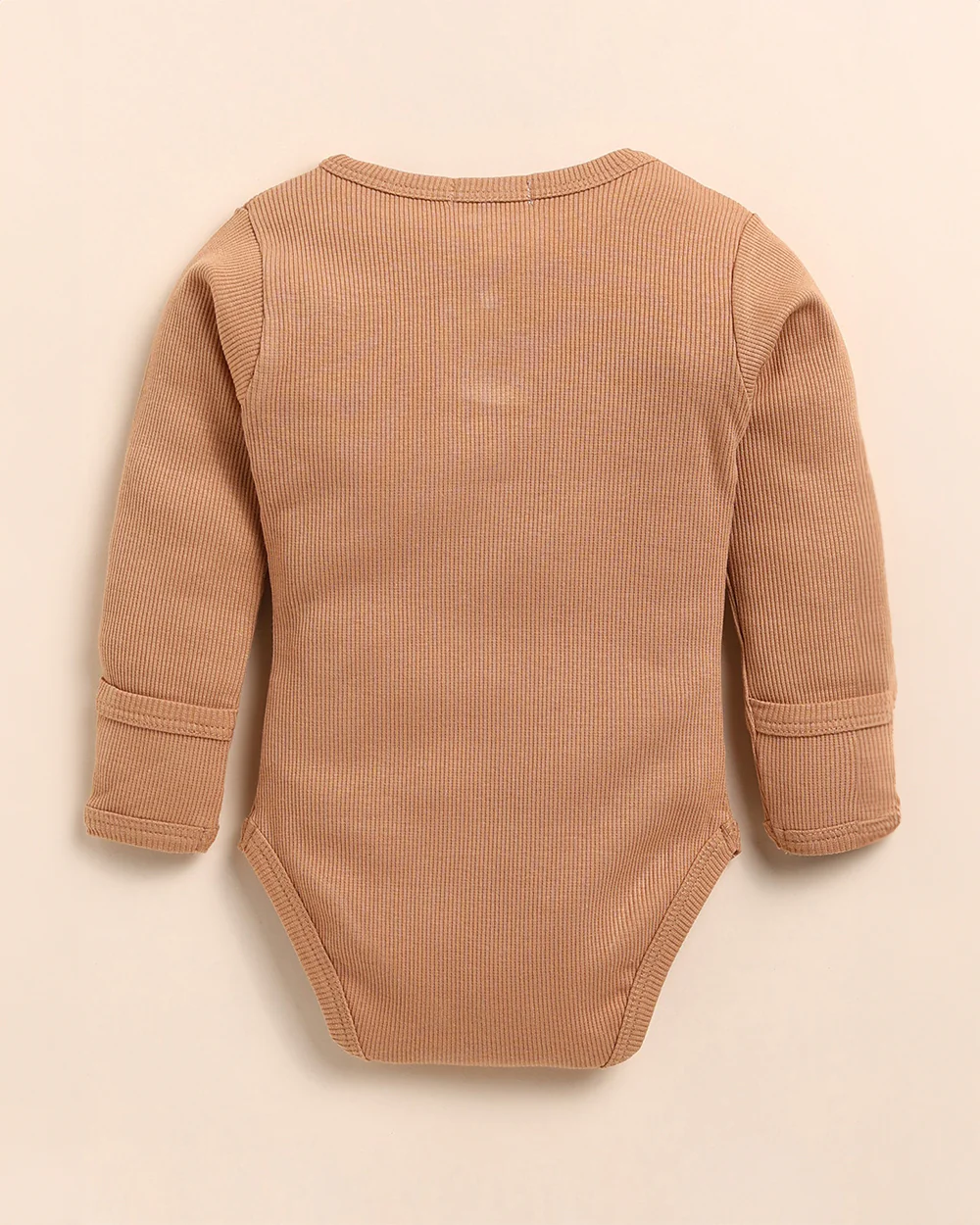 Cot & Candy Baby Camel Bodysuit with Leggings-Solid-Organic Cotton-For Infants - Image 3