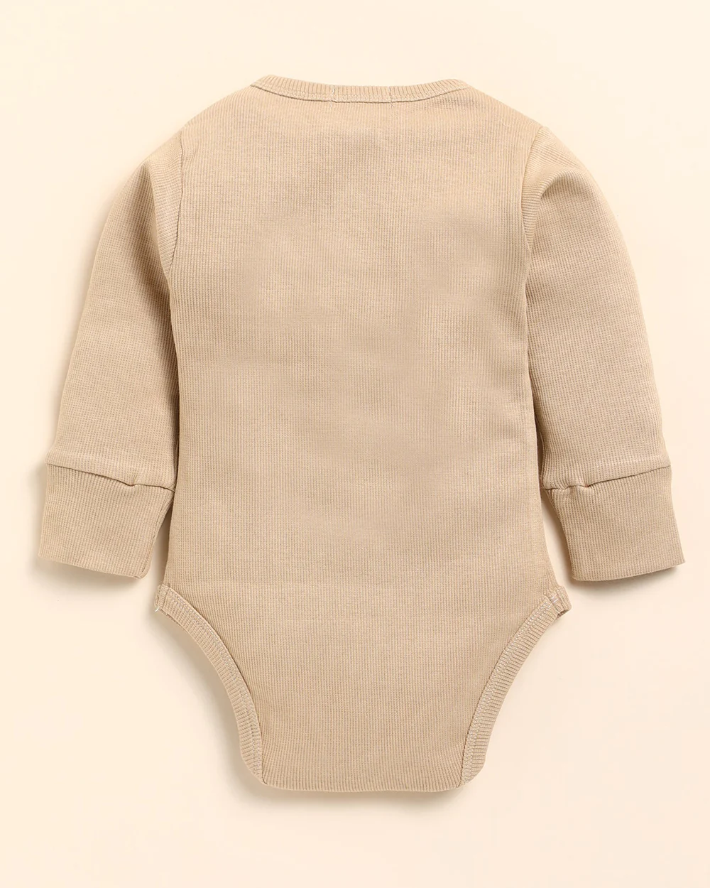 Cot & Candy Baby Latte Bodysuit with Leggings-Solid-Organic Cotton-For Infants - Image 3