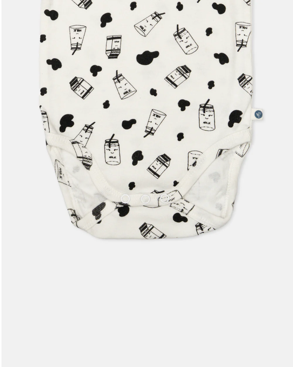 Cotton Bug White & Black Bodysuit-Milk-Organic Cotton-Full Sleeves-Pack of 3-For Infants - Image 18