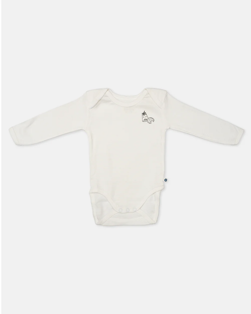 Cotton Bug White & Black Bodysuit-Milk-Organic Cotton-Full Sleeves-Pack of 3-For Infants - Image 9