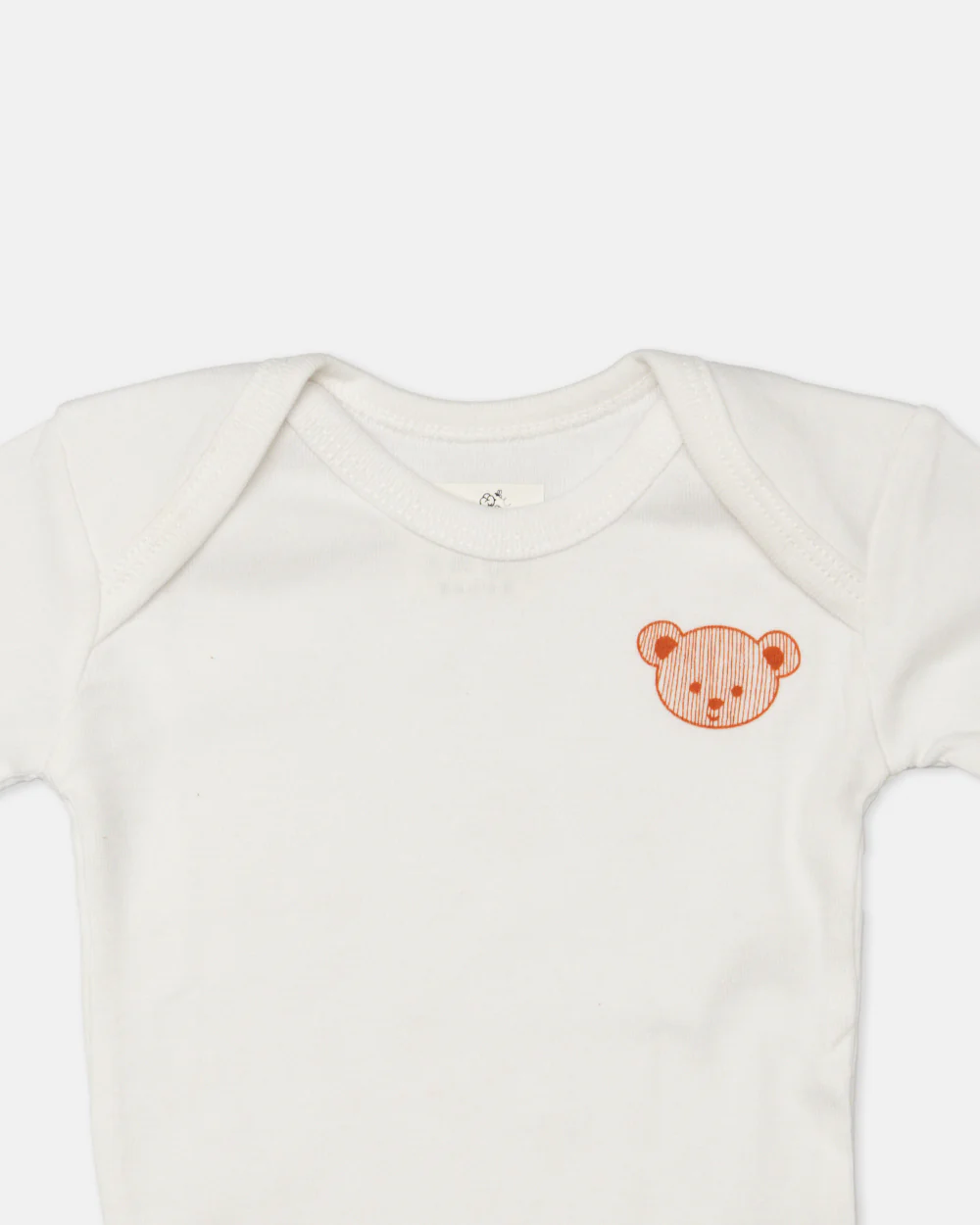 Cotton Bug White & Pink Bodysuit-Teddy-Organic Cotton-Full Sleeves-Pack of 3-For Infants - Image 20