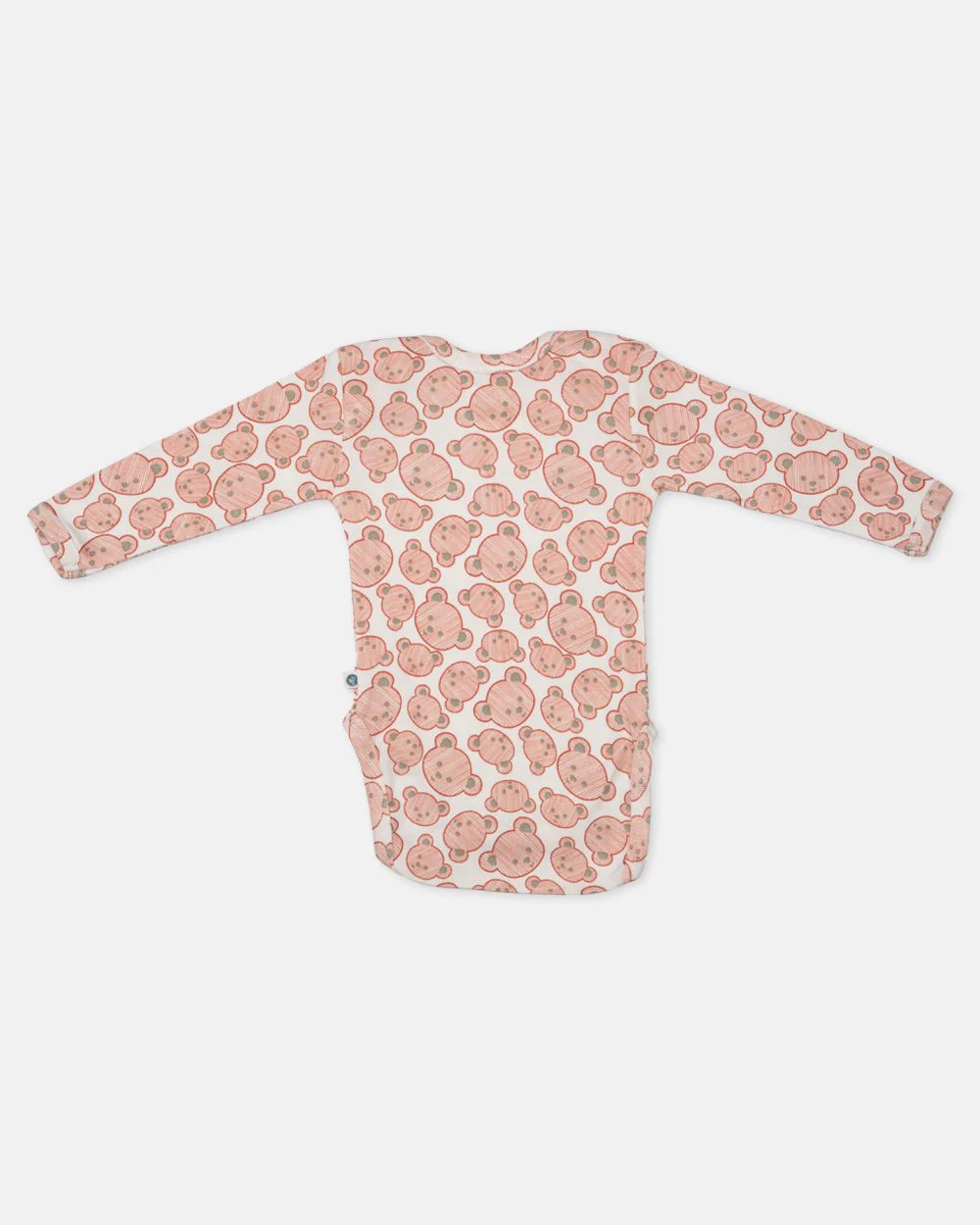 Cotton Bug White & Pink Bodysuit-Teddy-Organic Cotton-Full Sleeves-Pack of 3-For Infants - Image 4