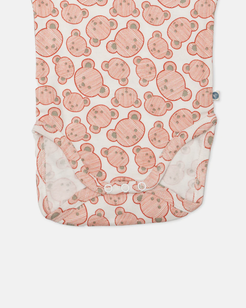 Cotton Bug White & Pink Bodysuit-Teddy-Organic Cotton-Full Sleeves-Pack of 3-For Infants - Image 7