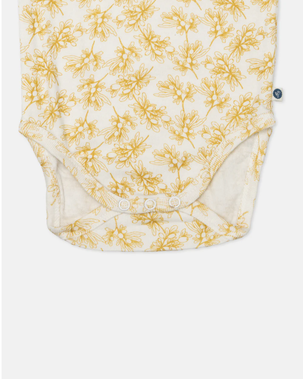 Cotton Bug White & Yellow Bodysuit-Printed-Organic Cotton-Half Sleeves-Pack of 3-For Infants - Image 13