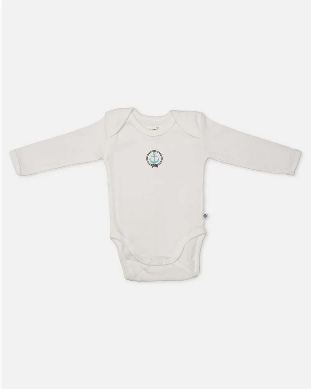 Cotton Bug White Bodysuit-Anchor-Organic Cotton-Full Sleeves-Pack of 3-For Infants - Image 4