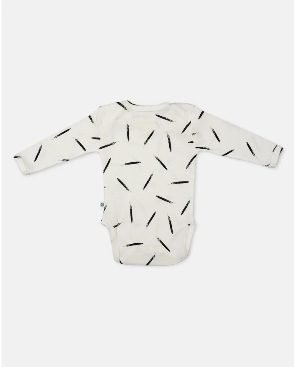 Cotton Bug White Bodysuit-Art Splash-Organic Cotton-Full Sleeves-Pack of 3-For Infants - Image 11